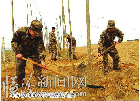 軍分區的軍人們速度就是快